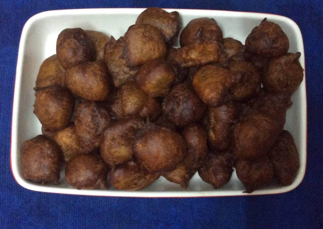 Fried banana balls