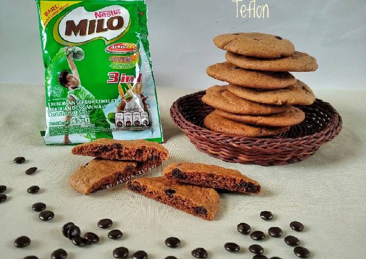 makanan Milo Cookies Teflon yang Menggugah Selera