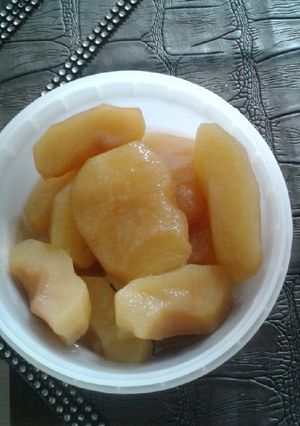 عکسی از دستور کمپوت سیب