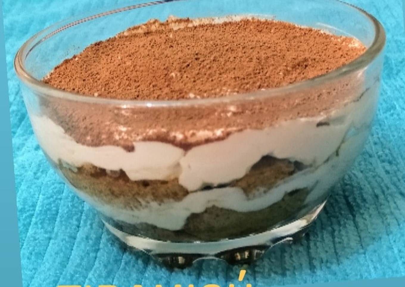 Postre tipo Tiramisú (sin crema doble ni huevos)