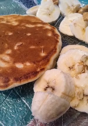 Una foto de Pancakes de manzana light