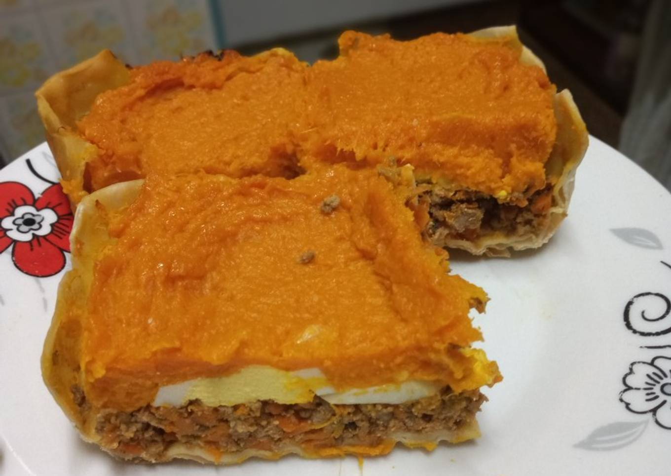 Pastel de Zapallo with Carne Molida de Pollo