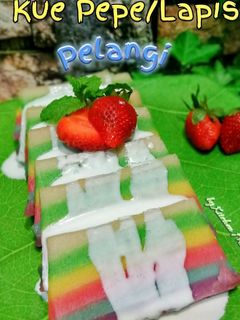Foto resep Kue Pepe/Lapis sagu Pelangi