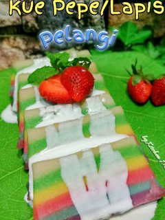Foto resep Kue Pepe/Lapis sagu Pelangi