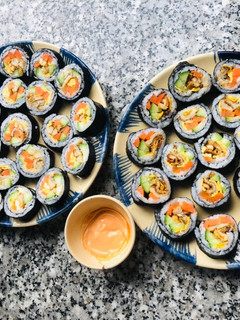 Hình của món Sushi chay.