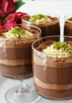 عکسی از دستور کرم شکلاتی بیسکوییتی