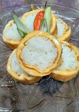 Foto resep Nasi gulung telor