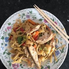A picture of Chicken teriyaki stir fry.