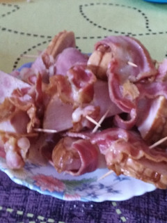Una foto de Rollito de pollo al bacon