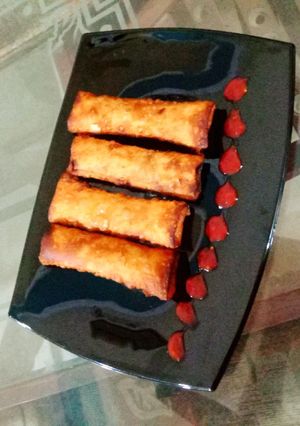 A picture of Spring rolls.