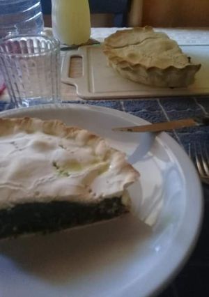 Una foto de Tarta de espinacas sin tacc