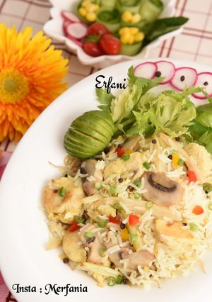 عکسی از دستور پلو چینی 🍝