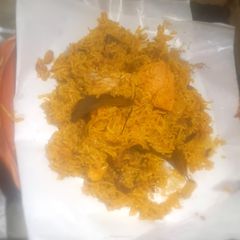 A picture of Handi chicken biryani (claypot cooking).