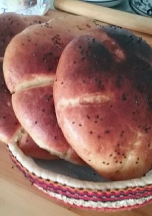 Une photo de Pain maison à la semoule