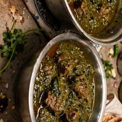 A picture of Mama Special Beef Palak _Baldia Style.