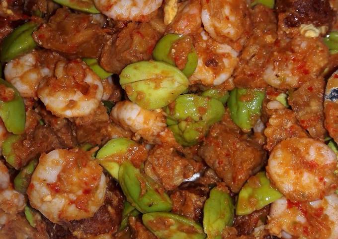 Cara Gampang Membuat Sambal Udang Tempe Petai, Menggugah Selera