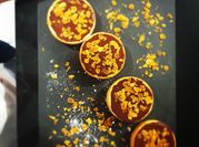 Une photo de tarte aux pralin