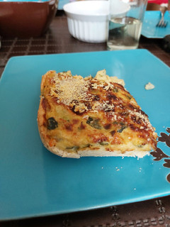 Una foto de Quiche de zapallo italiano