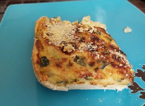 Una foto de Quiche de zapallo italiano