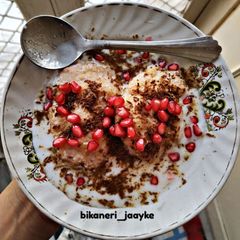 A picture of Steamed bikaneri dahi vade.