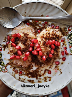 A picture of Steamed bikaneri dahi vade.