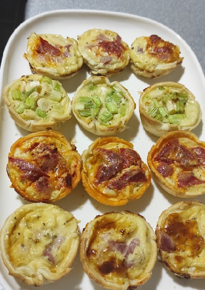 Una foto de Mini quiches saladas