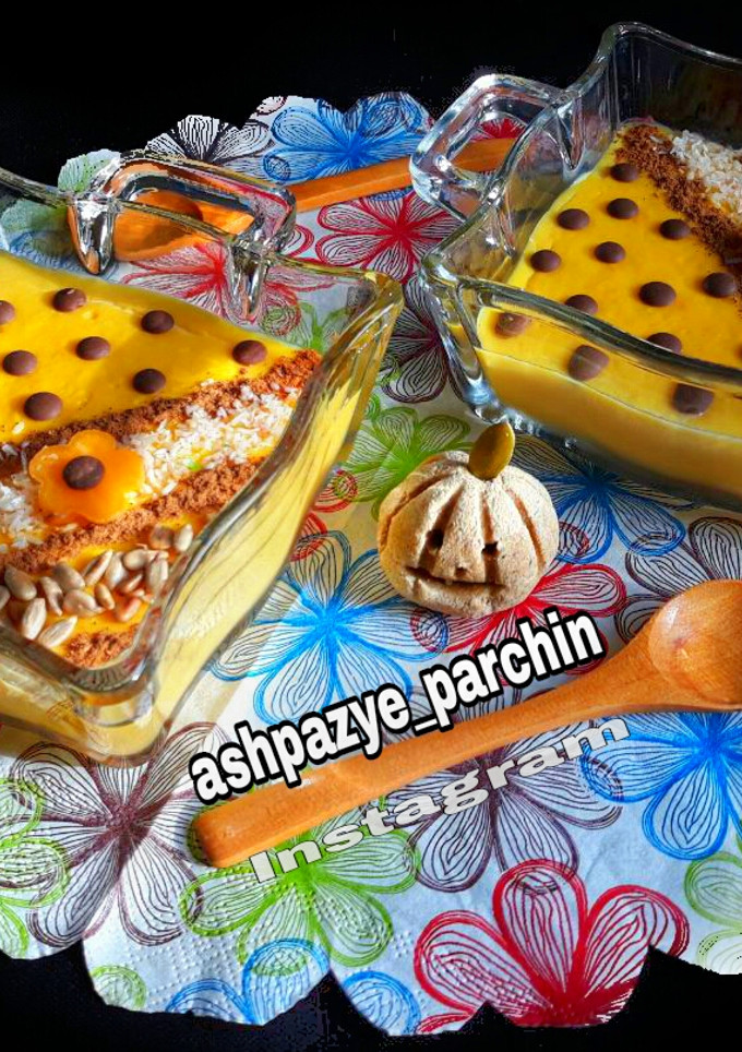 عکسی از دستور فرنی کدو حلوایی 🌸
