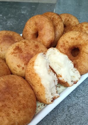 Foto resep Donut with cream cheese filling