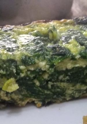Una foto de Budín de espinaca y ricota