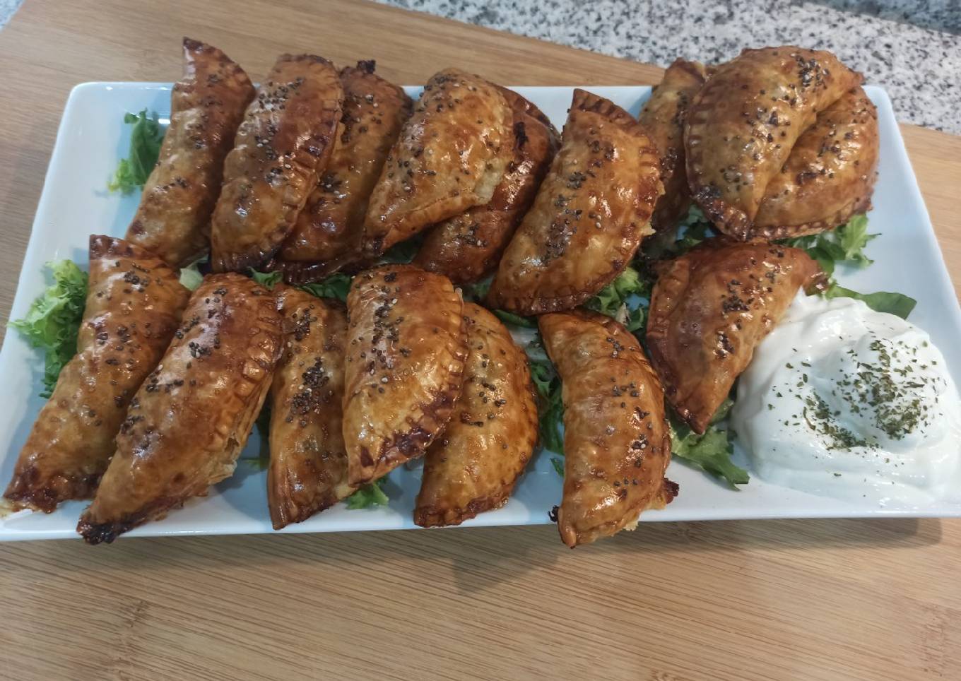 Empanadillas de carne y queso feta 🥟🥩🧀