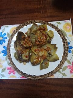 Una foto de Aperitivo de Alcachofas a mí estilo