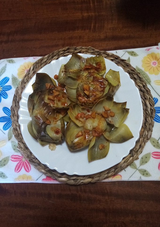 Una foto de Aperitivo de Alcachofas a mí estilo