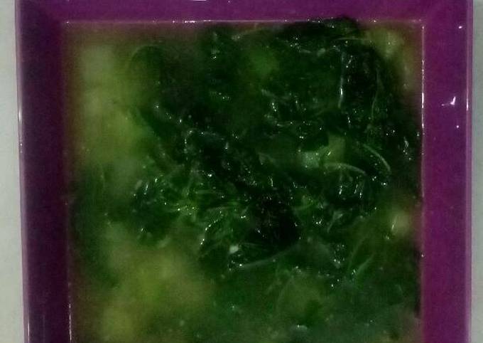 Bobor bayam + labu siam