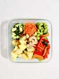 Ensalada arcoíris con papa y edamame – vegana, nutritiva y sin aceite
