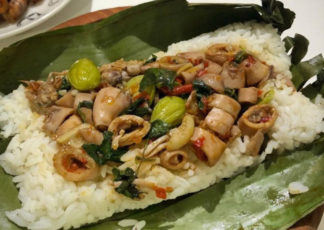 196. Nasi Bakar Cumi Asin