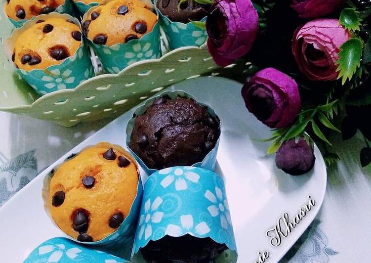 Langkah Mudah Buat ❤ Muffin Coklat Chip ❤ yang Lezat