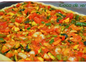 Foto principal de Coca de verduras. (Thermomix)