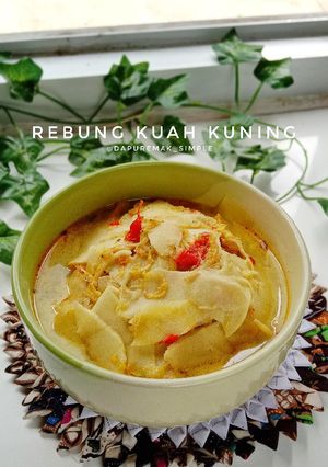 Foto resep Rebung Rebon Kuah Kuning