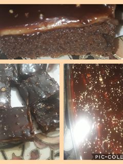 صورة لوصفة كيكة الدانت والكراميل لمحبي الشوكولاته 🍫🍫