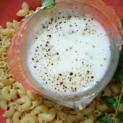 A picture of Homemade garlic n black paper mayonnaise​....