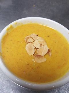 A picture of Roasted Red Pepper Soup.