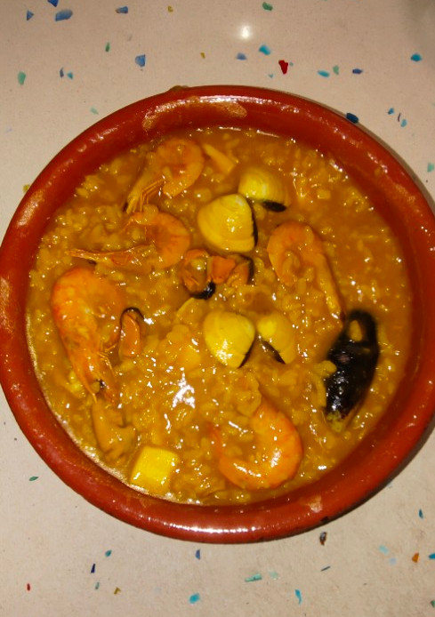 Una foto de Arroz con marisco