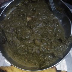 A picture of Sarso ka saag.