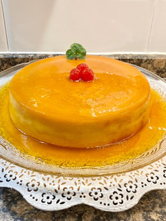 Una foto de Pudín de harina muy cremoso, sin gluten