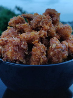A picture of Chicken popcorn.