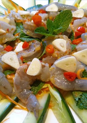 รูปของ กุ้งแช่น้ำปลา เด้งๆ แซ่บๆ