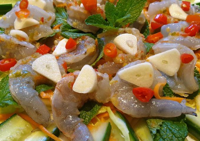 สูตร กุ้งแช่น้ำปลา เด้งๆ แซ่บๆ โดย Happy Belly Thai Kitchen - Cookpad