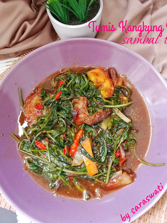 Cara Gampang Membuat Tumis Kangkung Peda Sambal Terasi, Bikin Ngiler