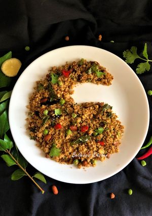 A picture of Foxtail Millet Idli Upma.