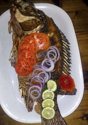 A picture of Fried fish.